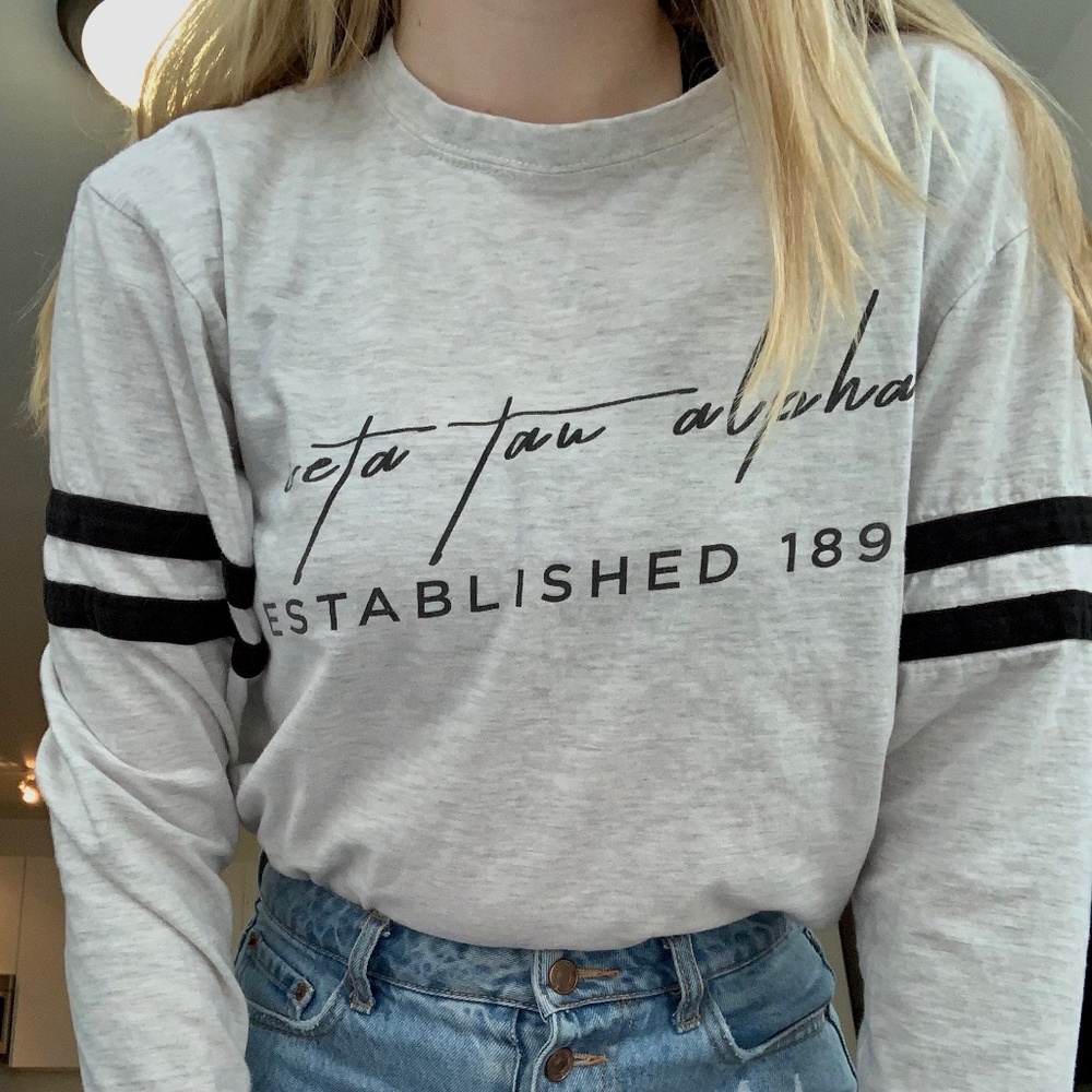 Zeta Tau Alpha Sorority Long Sleeve T-Shirt (ZTA)